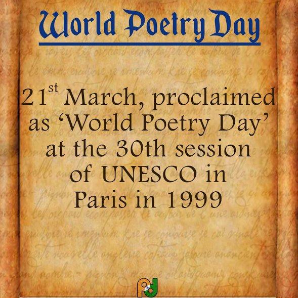 world poetry day